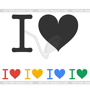 Heart . Happy Valentine`s Day - vector clipart