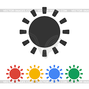 Sun Icon - vector clipart / vector image