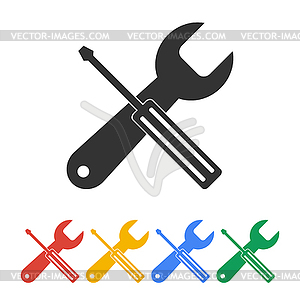 Repair . Service simbol. Tools singn - vector image