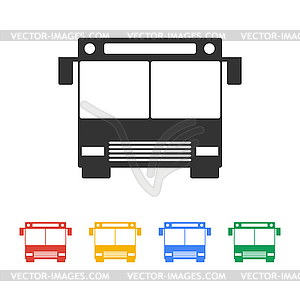 Bus icon - vector clip art