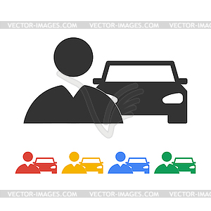 Car icon - vector clipart / vector image