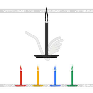 Candle icon - vector clip art