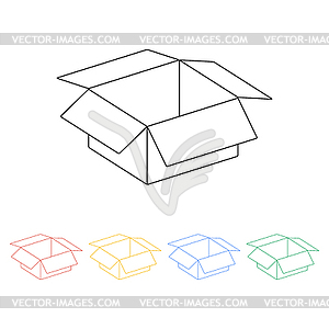 Box . Flat design style - vector image