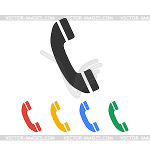 Flat icon of phone - vector image