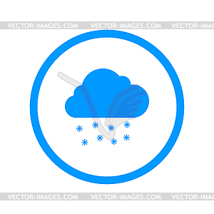 Облако значок дождь - векторное изображение EPS
