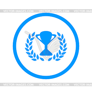 Trophy and awards icon . Flat design style.  - vector clipart