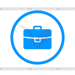 Briefcase icon, . Flat design style - vector image