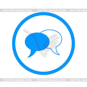 Speech bubbles icon - vector image