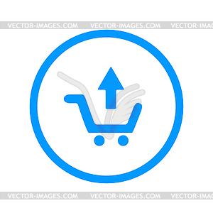 Shopping cart Flat - vector clipart