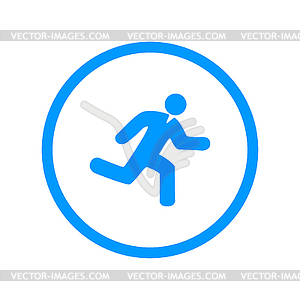 Man running icon - vector clipart