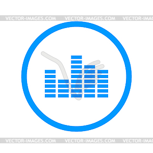 Equalizer icon. Flat - vector clip art