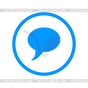 Chat Flat Icon  - vector image