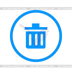 Trash can icon - vector clip art