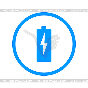 Flat Battery Sign Charging Energy - vector EPS clipart