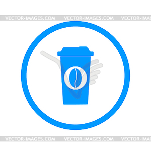 Paper coffee cup - stock vector clipart