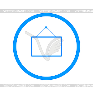 Mathematical board icon - vector image