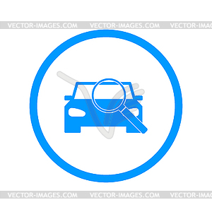 Car service icon - vector image