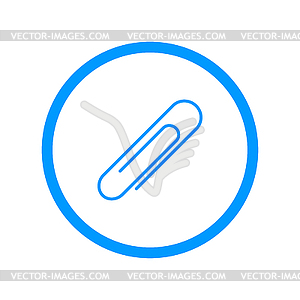 Paper clip icon - vector image