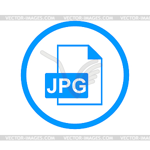 Jpg icon file - vector image