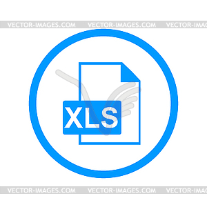 Xls icon - vector clip art