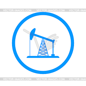 Значок Нефтяная вышка - клипарт в векторном виде