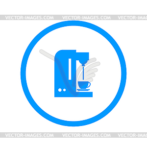 Coffee maker icon - vector image