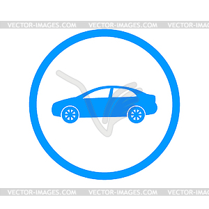 Car icon. Flat design style - vector image