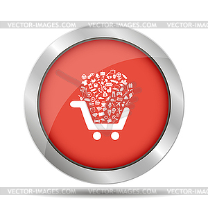 Shopping icon set - vector image