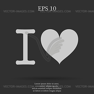 Heart . Happy Valentine`s Day - vector clipart / vector image