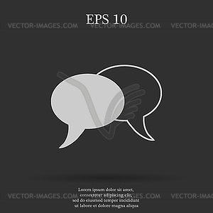 Speech bubbles icon - vector image