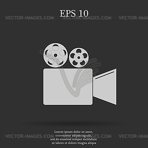 Cinema camera icon - vector clip art