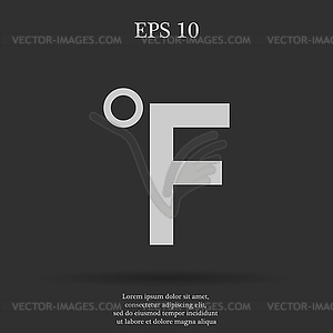 Fahrenheit icon - vector clipart / vector image