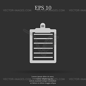 Personal organizer Flat design style - vector image