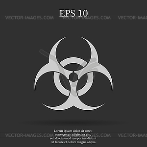 Bio hazard icon - web - vector clipart