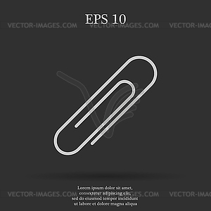 Paper clip icon - vector clip art