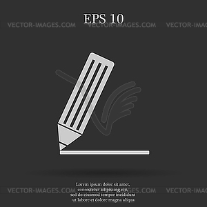 Flat icon of notes - vector clipart