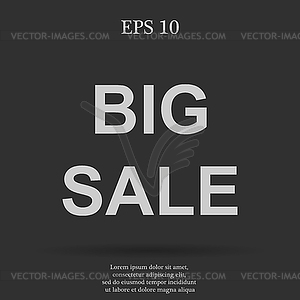 Big sale bag sign icon. Special offer symbol - vector clip art