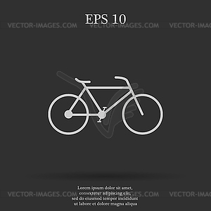 Minimalistic bicycle icon. , EPS 10 - vector image