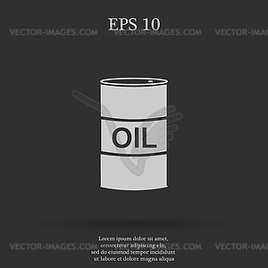 Icon barrels of oil - vector image