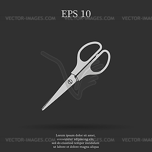 Scissors icon Flat design style - vector EPS clipart