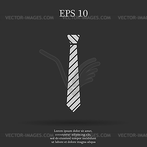 Simple icon tie - vector clipart