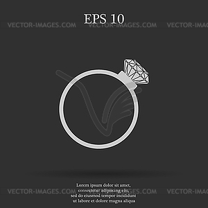 Ring icon - vector clipart