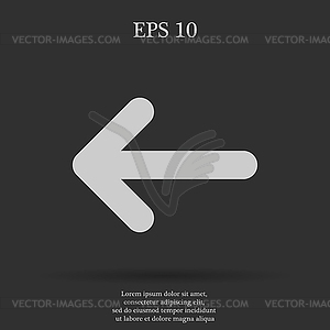 Icon arrow - vector image