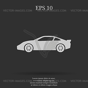 Car icon. Flat design style - vector clipart