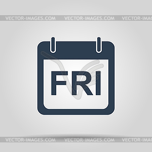 Days of week. Modern design flat style icon - vector image