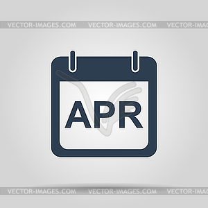 Simple Calendar. Modern design flat style icon - vector image