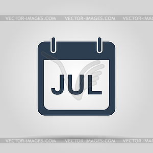 Simple Calendar. Modern design flat style icon - vector clipart