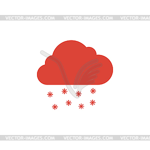 Cloud rain icon - vector image