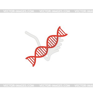 DNA icon - vector EPS clipart