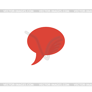 Chat Flat Icon  - vector clipart